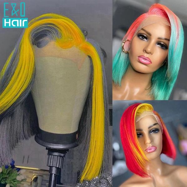 pre plucked grey red yellow highlight lace front human hair wigs with baby 4x4 closure wig ombre short bob for women, Black;brown
pre plucked grey red yellow highlight lace front human hair wigs with baby 4x4 closure wig ombre short bob for women, Black;brown