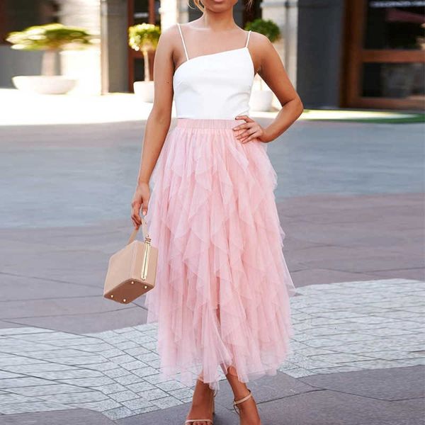 skirts irregular hem tulle women summer fashion elastic high waist mesh midi female pleated long skirt casual party aoa7, Black
skirts irregular hem tulle women summer fashion elastic high waist mesh midi female pleated long skirt casual party aoa7, Black