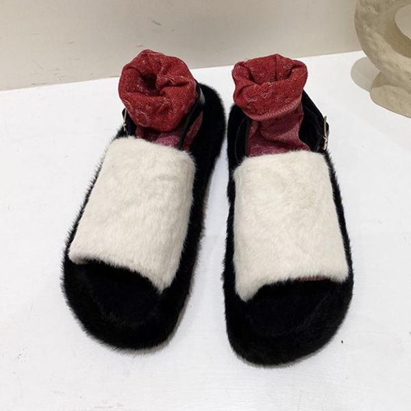 women fur slippers fashion outsides ladies sandals autumn female flats slides furry causal soft woman shoes, Black
women fur slippers fashion outsides ladies sandals autumn female flats slides furry causal soft woman shoes, Black