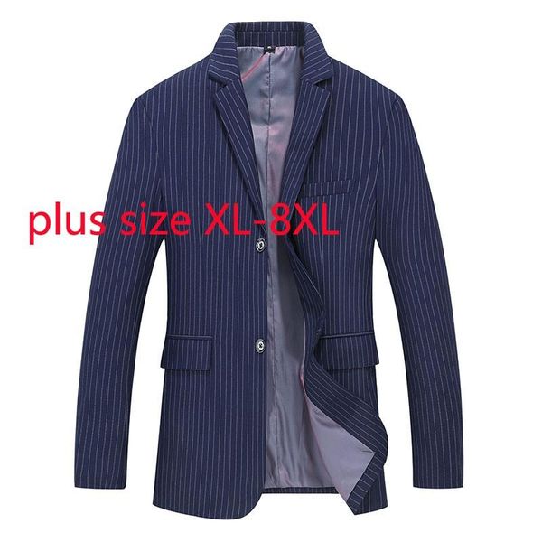 men's suits & blazers arrival fashion super large spring and autumn men striped suit casual coat single breasted plus size xl-6xl 7xl 8, White;black
men's suits & blazers arrival fashion super large spring and autumn men striped suit casual coat single breasted plus size xl-6xl 7xl 8, White;black