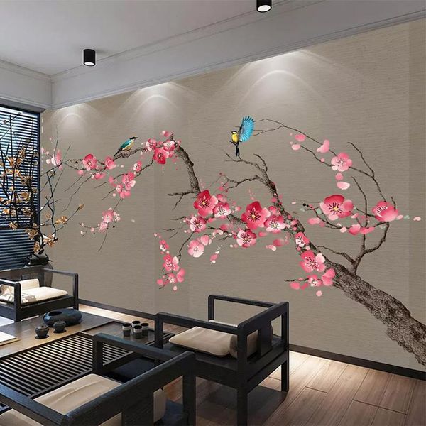 wallpapers drop po wallpaper chinese style 3d hand painted plum blossom flowers and birds murals tv sofa wall paper
wallpapers drop po wallpaper chinese style 3d hand painted plum blossom flowers and birds murals tv sofa wall paper