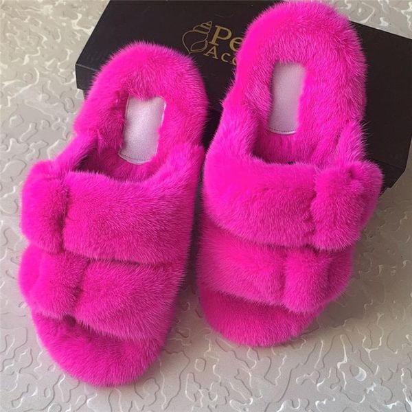 vente chaude nouveau style dames pantoufles de fourrure vison luxe reel mode decontra slippers, Black
vente chaude nouveau style dames pantoufles de fourrure vison luxe reel mode decontra slippers, Black