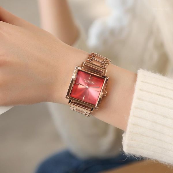 wristwatches brand square ladies watches women stainless steel casual quartz watch woman fashion bracelet dress wrist clock, Slivery;brown
wristwatches brand square ladies watches women stainless steel casual quartz watch woman fashion bracelet dress wrist clock, Slivery;brown