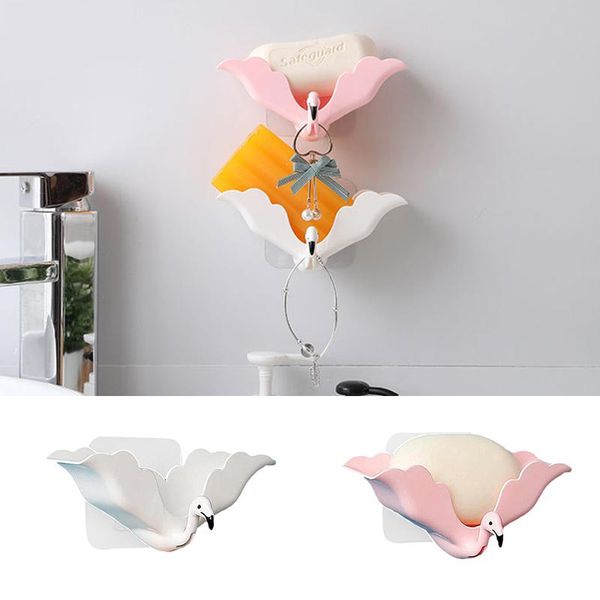 soap dishes fashion flamingo shape dish punch easy to drain wall mounted tray portable durable cartoon storage box
soap dishes fashion flamingo shape dish punch easy to drain wall mounted tray portable durable cartoon storage box