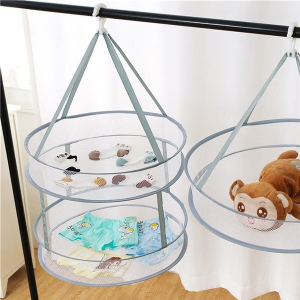 clothes drying net double layer hanging basket foldable rack laundry storage & organization
clothes drying net double layer hanging basket foldable rack laundry storage & organization
