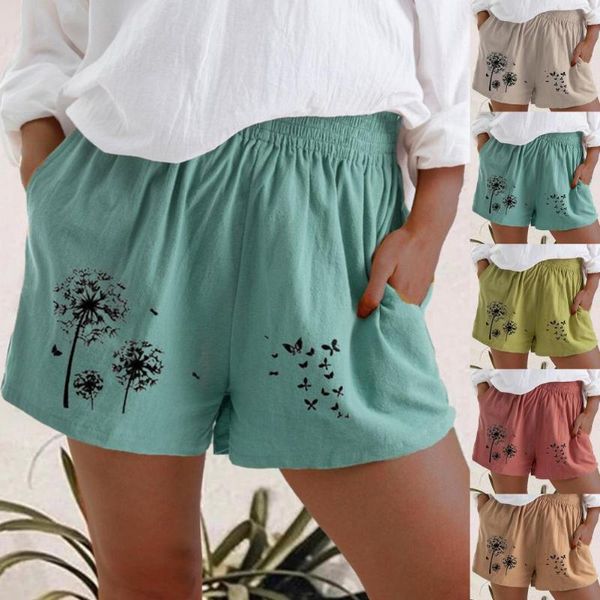women's shorts fahsion casual women dandelion print solid color summer loose wide leg pockets for vacation high waist daily wear, White;black
women's shorts fahsion casual women dandelion print solid color summer loose wide leg pockets for vacation high waist daily wear, White;black
