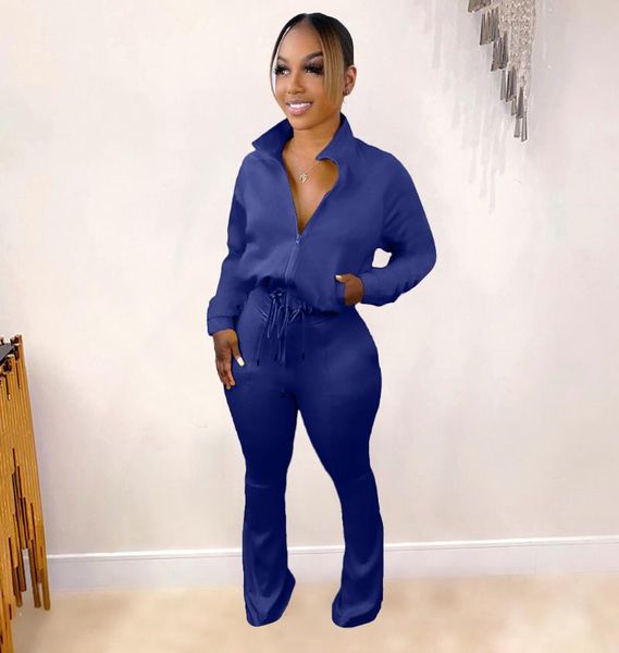 women's two piece pants solid color long sleeve zipper coats jacket and flare track suits set for work office women outfits, White
women's two piece pants solid color long sleeve zipper coats jacket and flare track suits set for work office women outfits, White