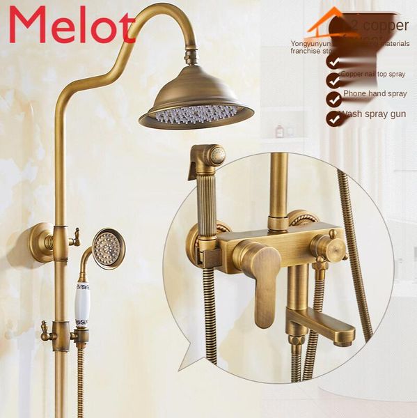copper european-style shower faucet suit antique and cold water bronze nozzle bath accessory set
copper european-style shower faucet suit antique and cold water bronze nozzle bath accessory set