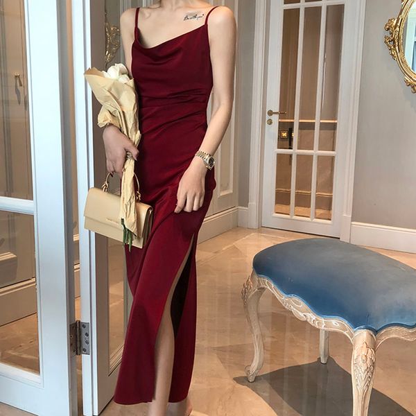 2021syiwidii satin dress woman sleeveless spaghetti strap casual straight red black spring summer 2021 fashion french dresses party, Black;gray
2021syiwidii satin dress woman sleeveless spaghetti strap casual straight red black spring summer 2021 fashion french dresses party, Black;gray