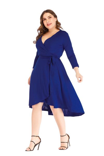casual dresses nice spring fashing elegant plus size blue party dress xl-5xl women v neck seven points sleeve slim vintage bow midi, Black;gray
casual dresses nice spring fashing elegant plus size blue party dress xl-5xl women v neck seven points sleeve slim vintage bow midi, Black;gray