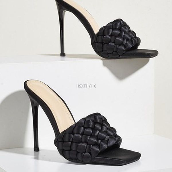 dress shoes women high heels weave pumps sandals 2021 square toe summer footwear high-heeled slippers, Black
dress shoes women high heels weave pumps sandals 2021 square toe summer footwear high-heeled slippers, Black