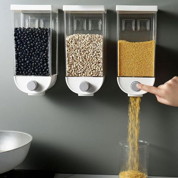 storage bottles & jars household whole grain box control kitchen wall-mounted tank rice bean sealed can nut with lid
storage bottles & jars household whole grain box control kitchen wall-mounted tank rice bean sealed can nut with lid