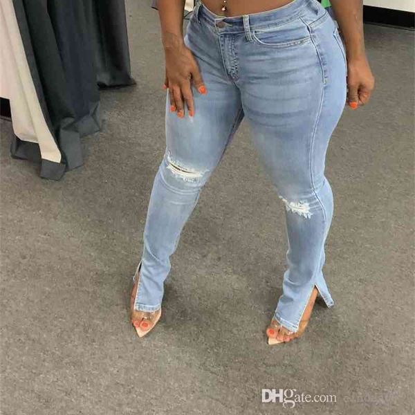 women jeans new 2021 fall winter softener pants famales denim leggings fashion hole elastic split jeans, Blue
women jeans new 2021 fall winter softener pants famales denim leggings fashion hole elastic split jeans, Blue