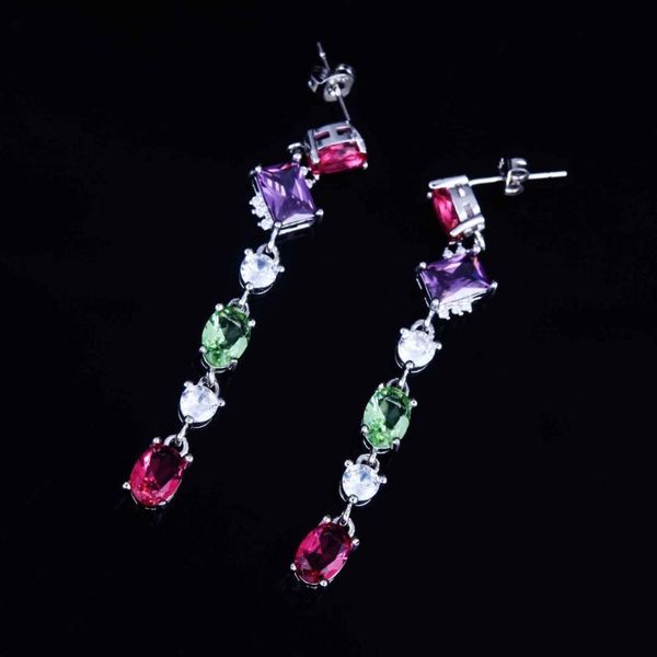 dangle & chandelier vintage real white gold plated long tassel earring colorful cubic zircon cz drop earrings wedding daily party jewelry fo, Silver
dangle & chandelier vintage real white gold plated long tassel earring colorful cubic zircon cz drop earrings wedding daily party jewelry fo, Silver