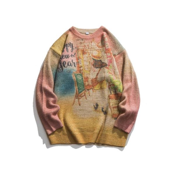 men's sweaters 2021 autumn and winter y2k sweater hombre casual round neck pullover printing pull oversize homme, White;black
men's sweaters 2021 autumn and winter y2k sweater hombre casual round neck pullover printing pull oversize homme, White;black