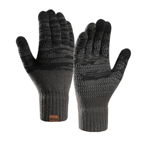 five fingers gloves korean men full finger elastic thicken wool knit touch screen driving glove winter plus velvet non slip cycling warm mit, Blue;gray
five fingers gloves korean men full finger elastic thicken wool knit touch screen driving glove winter plus velvet non slip cycling warm mit, Blue;gray