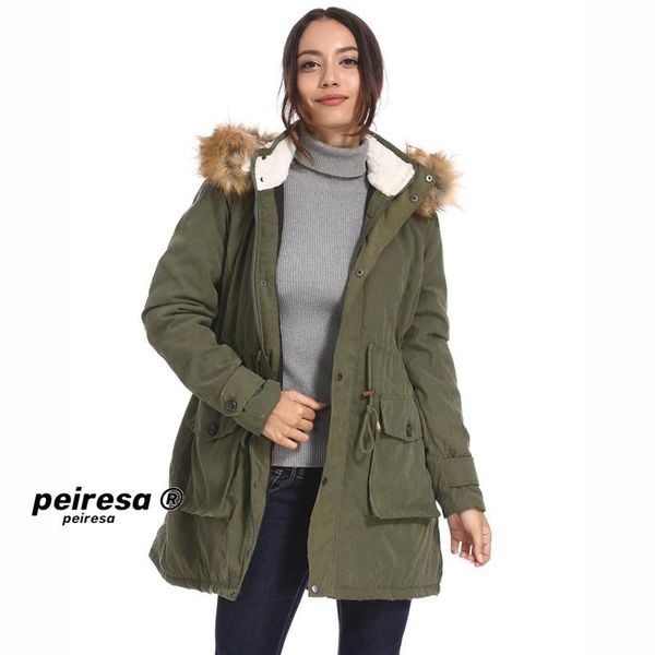 women's trench coats peiresa jacket solid color windbreaker clip cotton warm waist mid length zipper hooded fur collar coat autumn wint, Tan;black
women's trench coats peiresa jacket solid color windbreaker clip cotton warm waist mid length zipper hooded fur collar coat autumn wint, Tan;black