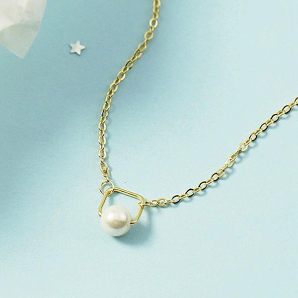 pendant necklaces simple hollow out square pearl necklace elegant lady wedding gold clavicle chain charming women's party jewelry, Silver
pendant necklaces simple hollow out square pearl necklace elegant lady wedding gold clavicle chain charming women's party jewelry, Silver