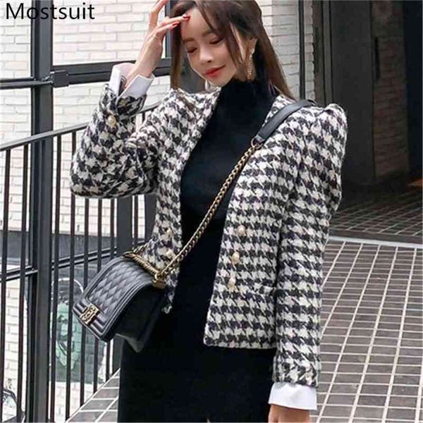 winter houndstooth korean double breasted v-neck coats jackets women long sleeve elegant vintage woolen suit overcoats outwear 210513, Black;brown
winter houndstooth korean double breasted v-neck coats jackets women long sleeve elegant vintage woolen suit overcoats outwear 210513, Black;brown