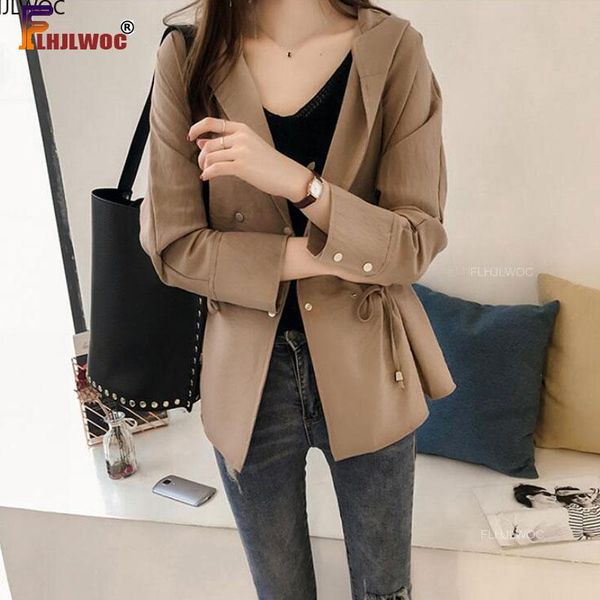 women's jackets 2021 autumn outerwear long sleeve cute casual double breasted button army green women coat, Black;brown
women's jackets 2021 autumn outerwear long sleeve cute casual double breasted button army green women coat, Black;brown