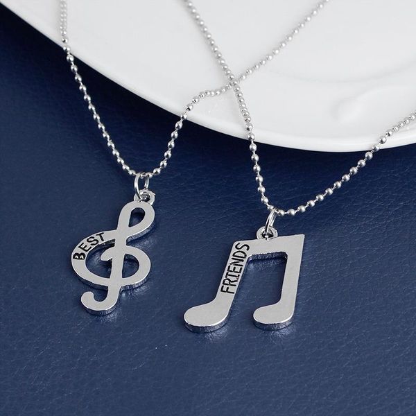pendant necklaces 2pcs/1bag music note treble musical symbol clef gift necklace snake chain for woman man good friend, Silver
pendant necklaces 2pcs/1bag music note treble musical symbol clef gift necklace snake chain for woman man good friend, Silver