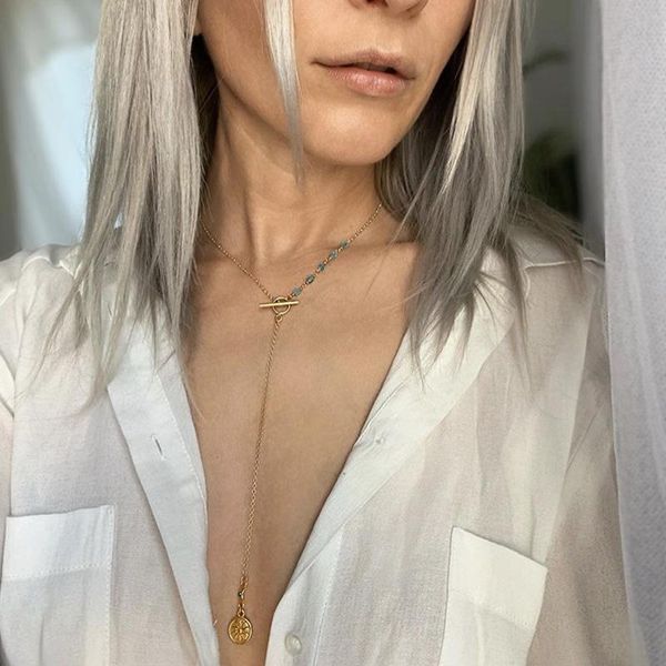 pendant necklaces women's long geometric necklace charming female rhinestone clavicle chain fashion wedding party jewelry, Silver 
pendant necklaces women's long geometric necklace charming female rhinestone clavicle chain fashion wedding party jewelry, Silver