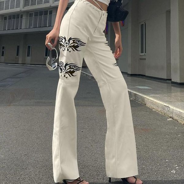 women's pants & capris y2k women fashion print loose high waist street wear casual elegant office straight female trousers, Black;white
women's pants & capris y2k women fashion print loose high waist street wear casual elegant office straight female trousers, Black;white