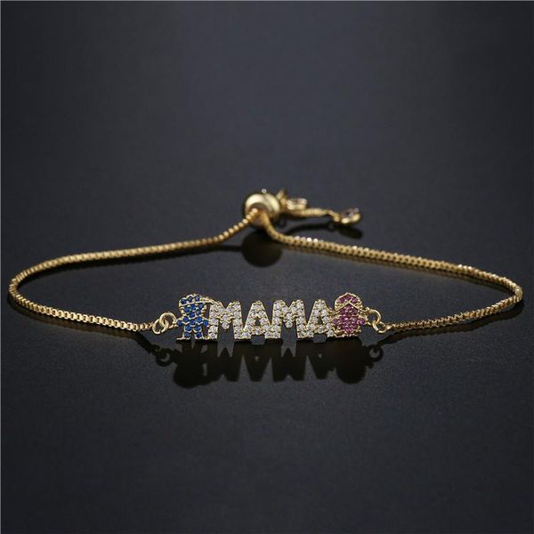 trendy women bracelet supplies adjustable silver gold color zircon mama boy girl connectors charm bracelets for mother jewelry, Golden;silver
trendy women bracelet supplies adjustable silver gold color zircon mama boy girl connectors charm bracelets for mother jewelry, Golden;silver