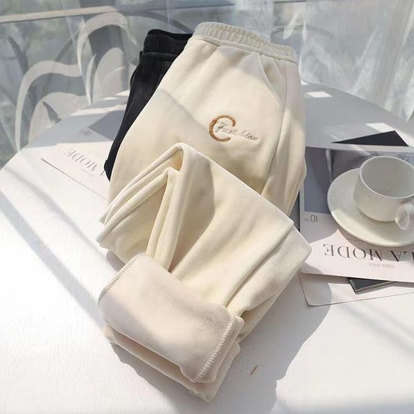 women's pants & capris autumn winter women fleece female solid thick plush warm trousers ladies casual elastic waist loose sweatpants a, Black;white
women's pants & capris autumn winter women fleece female solid thick plush warm trousers ladies casual elastic waist loose sweatpants a, Black;white