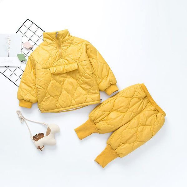 winter children's down cotton clothing sets boys girls&babys thickened korean style plain outerwears for kids, White
winter children's down cotton clothing sets boys girls&babys thickened korean style plain outerwears for kids, White
