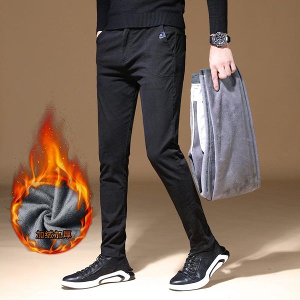 men's pants winter fleece fluff thicken warm men business elastic thick casual gray blue black brand trousers male size 34 36 38
men's pants winter fleece fluff thicken warm men business elastic thick casual gray blue black brand trousers male size 34 36 38