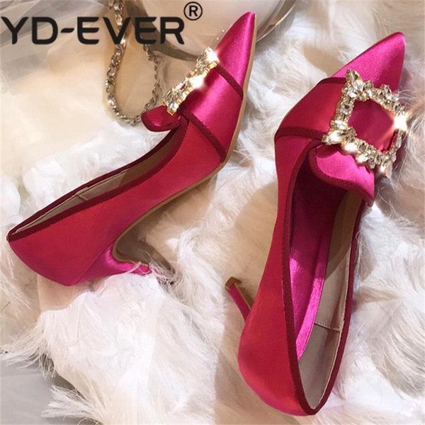 dress shoes crystal satin women pumps bling buckle party high heels pointed toe rosy ladies slip on, Black
dress shoes crystal satin women pumps bling buckle party high heels pointed toe rosy ladies slip on, Black