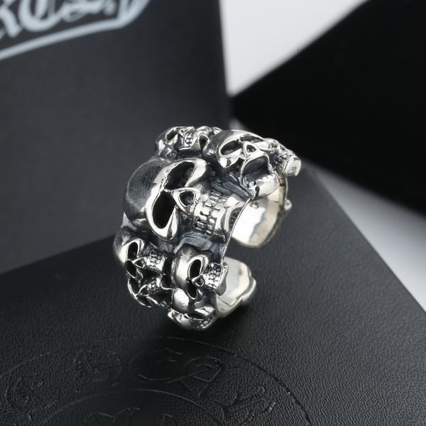 s925 sterling silver crotch same skull opening thai silver men's ring, Golden;silver
s925 sterling silver crotch same skull opening thai silver men's ring, Golden;silver