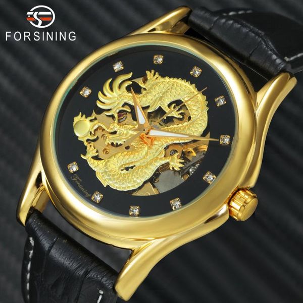 wristwatches forsining luxury golden mechanical watch men leather strap 3d dragon skelton dial fashion business wrist watches, Slivery;brown
wristwatches forsining luxury golden mechanical watch men leather strap 3d dragon skelton dial fashion business wrist watches, Slivery;brown