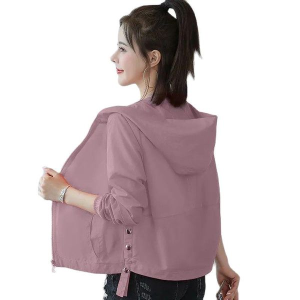 women's jackets cardigan female sun protection clothes 2021 summer ladies jacket short breathable loose thin hooded woman r259, Black;brown
women's jackets cardigan female sun protection clothes 2021 summer ladies jacket short breathable loose thin hooded woman r259, Black;brown