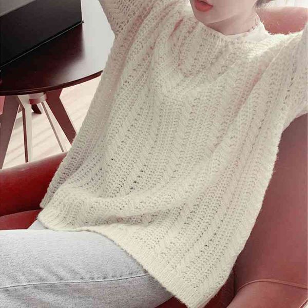 dongdamen twist knitted pullover women's 2021 autumn new loose and thin college style long sleeved sweater, Black
dongdamen twist knitted pullover women's 2021 autumn new loose and thin college style long sleeved sweater, Black
