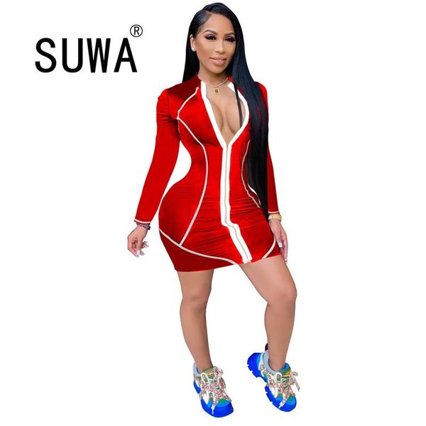 white striped patchwork sheath mini dresses for women clothing front zipper long sleeve party and wedding streetwear casual, Black;gray
white striped patchwork sheath mini dresses for women clothing front zipper long sleeve party and wedding streetwear casual, Black;gray
