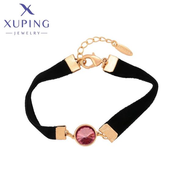 link, chain xuping jewelry elegant crystals bracelets for women girls birthday party gift 40356, Black
link, chain xuping jewelry elegant crystals bracelets for women girls birthday party gift 40356, Black