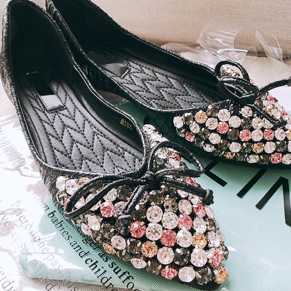 women flats shoes slip on pointed toe shallow ladies casual shoes crystal comfort soft loafers shoes women boat flats, Black
women flats shoes slip on pointed toe shallow ladies casual shoes crystal comfort soft loafers shoes women boat flats, Black
