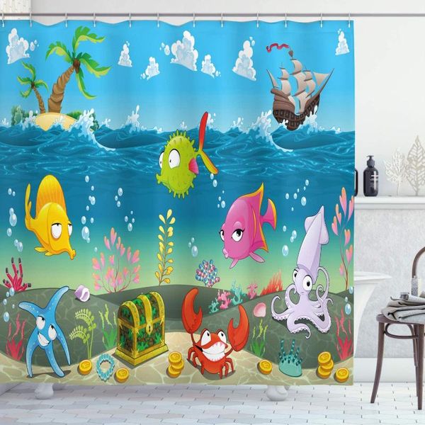 shower curtains animal funny sea animals underwater ocean view sail boat palm trees cartoon artwork fabric bathroom decor set
shower curtains animal funny sea animals underwater ocean view sail boat palm trees cartoon artwork fabric bathroom decor set