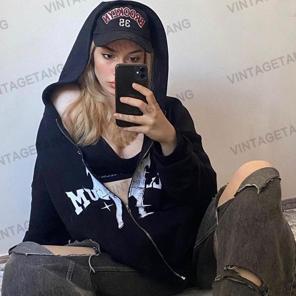 women's hoodies & sweatshirts b-toto american retro black street bf sweater zipper cardigan jacket female tide ins thin section 2021 fa
women's hoodies & sweatshirts b-toto american retro black street bf sweater zipper cardigan jacket female tide ins thin section 2021 fa