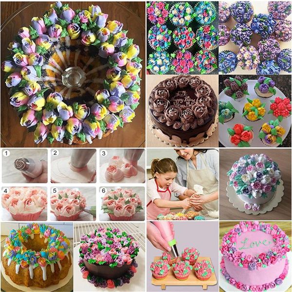 funny 14pc/set russian tulip icing piping nozzles flower cream pastry tips bag cupcake cake diy kitchen decorating tools
funny 14pc/set russian tulip icing piping nozzles flower cream pastry tips bag cupcake cake diy kitchen decorating tools