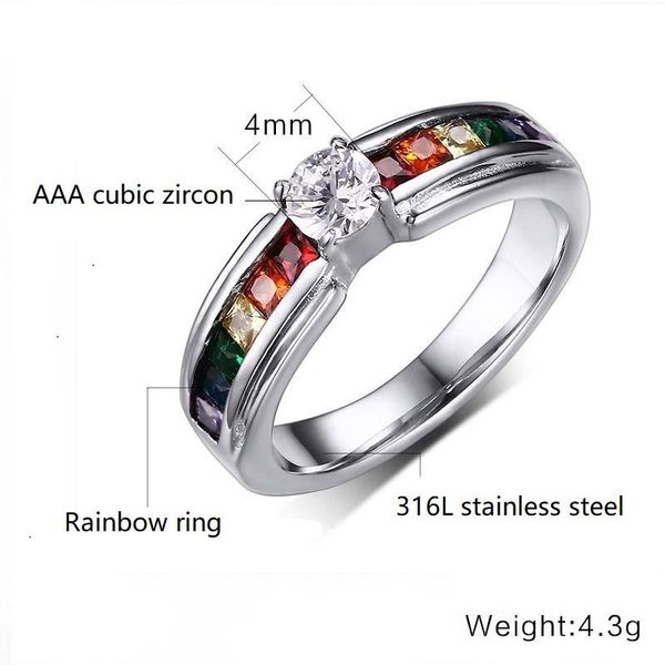 wedding rings kurshuni men and women rainbow ring 316l stainless steel cubic zircon austrian crystal gay bride gifts fine jewelry, Slivery;golden
wedding rings kurshuni men and women rainbow ring 316l stainless steel cubic zircon austrian crystal gay bride gifts fine jewelry, Slivery;golden