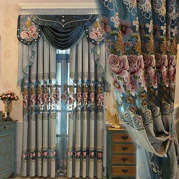 curtain & drapes european luxury embroidered curtains for living room blue-green semi-blackout hollow out tulle bedroom
curtain & drapes european luxury embroidered curtains for living room blue-green semi-blackout hollow out tulle bedroom
