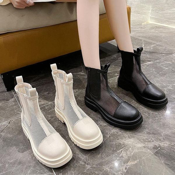 boots summer thin women's mesh breathable are chimney thick bottom increase hollow ladies sandals, Black
boots summer thin women's mesh breathable are chimney thick bottom increase hollow ladies sandals, Black