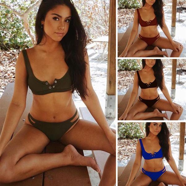 bikinis set 4 colors lace-up bikini two piece woman swimsuit female swimwear low cut beachwear front closure leisure style bathing suit
bikinis set 4 colors lace-up bikini two piece woman swimsuit female swimwear low cut beachwear front closure leisure style bathing suit