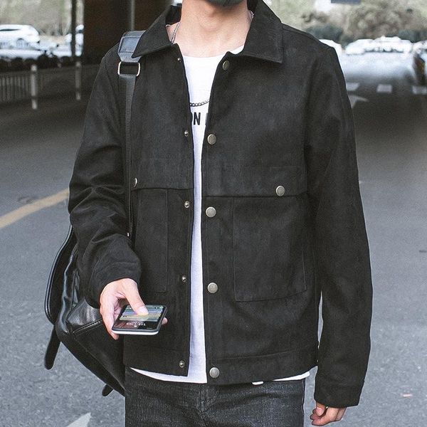 men's jackets jacket spring and autumn korean fashion brand casual hong kong style cardigan youth 5i48, Black;brown
men's jackets jacket spring and autumn korean fashion brand casual hong kong style cardigan youth 5i48, Black;brown