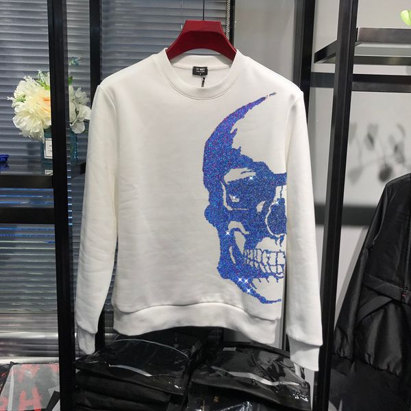 men's hoodies & sweatshirts casual thin male personality fleeing hoodie bright night strass gradient skull pulvering large dimensions v, Black
men's hoodies & sweatshirts casual thin male personality fleeing hoodie bright night strass gradient skull pulvering large dimensions v, Black