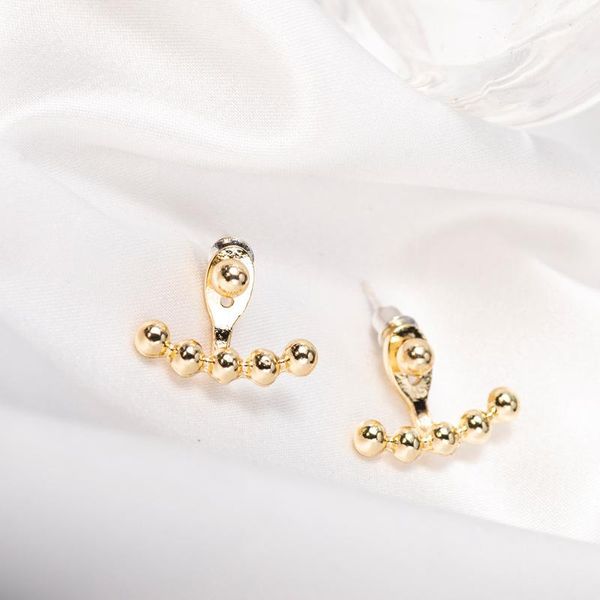 hoop & huggie women's earrings rear hanging bead ear stud pendant gold color vintage metal retro earring 2021 trendy fashion female jew, Golden;silver
hoop & huggie women's earrings rear hanging bead ear stud pendant gold color vintage metal retro earring 2021 trendy fashion female jew, Golden;silver