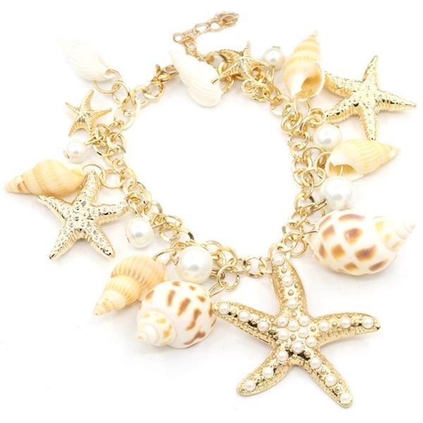charm bracelets starfish shell exquisite pendant bracelet weave fashion for girls women star anklets handmade 2021, Golden;silver
charm bracelets starfish shell exquisite pendant bracelet weave fashion for girls women star anklets handmade 2021, Golden;silver